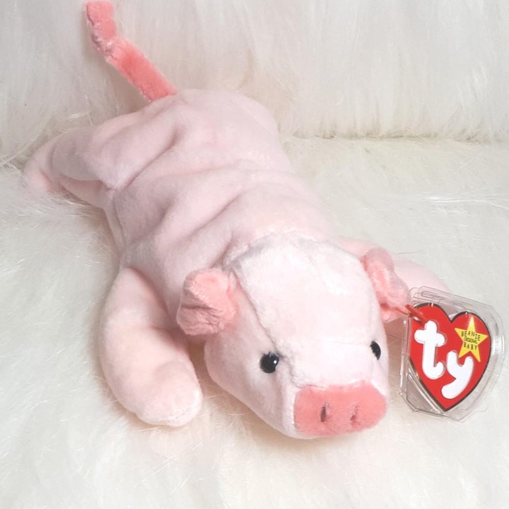 "Ty Beanie Baby" Squealer the pig. Rare 1993. NWT